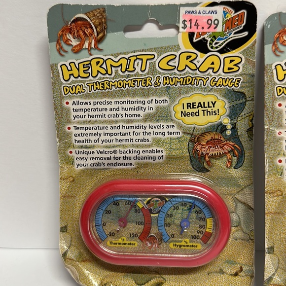 Zoo med, save your replies. Dual thermometer $ humidity gauge - Picture 3 of 6